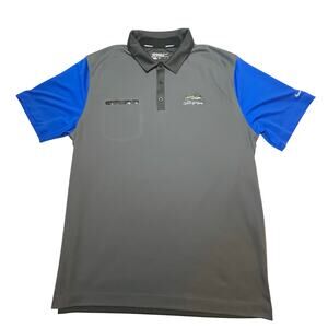 Nike Golf Tour Performance Dri-Fit Pocket Polo Couer d’Alene GC Gray Men’s XL